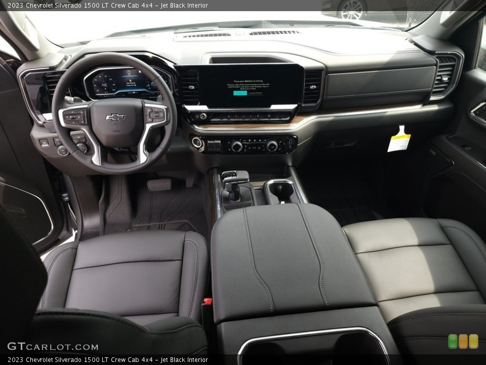 Jet Black Interior Photo for the 2023 Chevrolet Silverado 1500 LT Crew Cab 4x4 #145895487