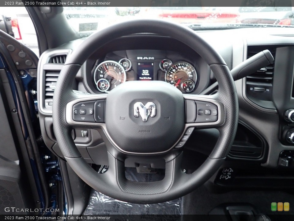 Black Interior Steering Wheel for the 2023 Ram 2500 Tradesman Crew Cab 4x4 #145898292