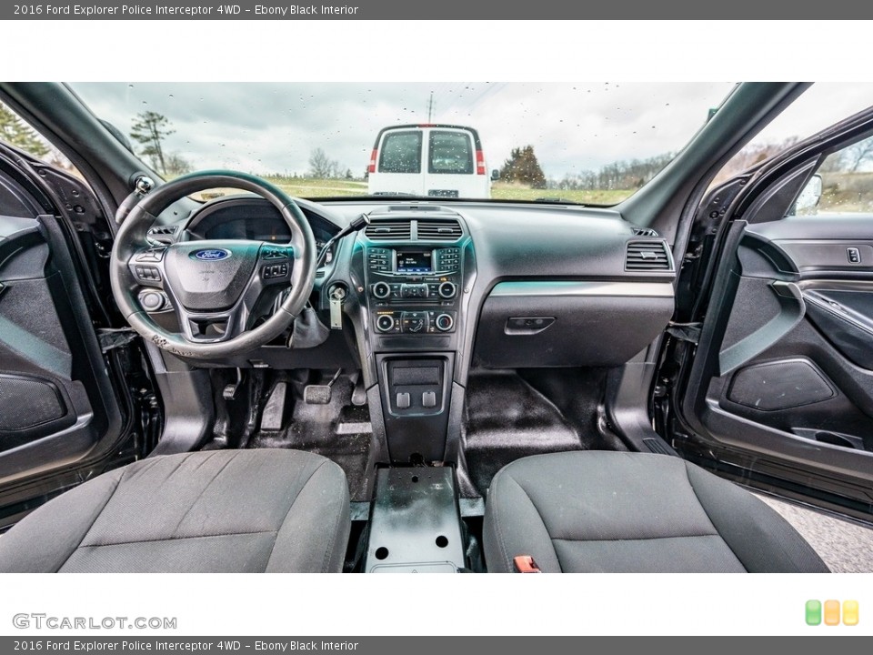 Ebony Black Interior Photo for the 2016 Ford Explorer Police Interceptor 4WD #145898444