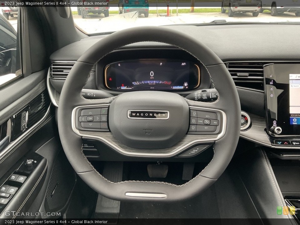 Global Black Interior Steering Wheel for the 2023 Jeep Wagoneer Series II 4x4 #145898606