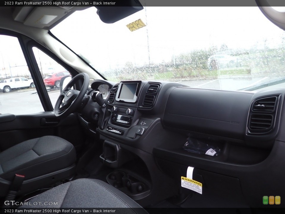 Black Interior Dashboard for the 2023 Ram ProMaster 2500 High Roof Cargo Van #145898636