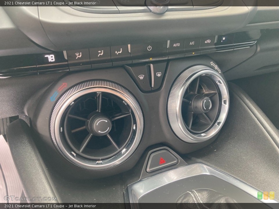 Jet Black Interior Controls for the 2021 Chevrolet Camaro LT1 Coupe #145901291