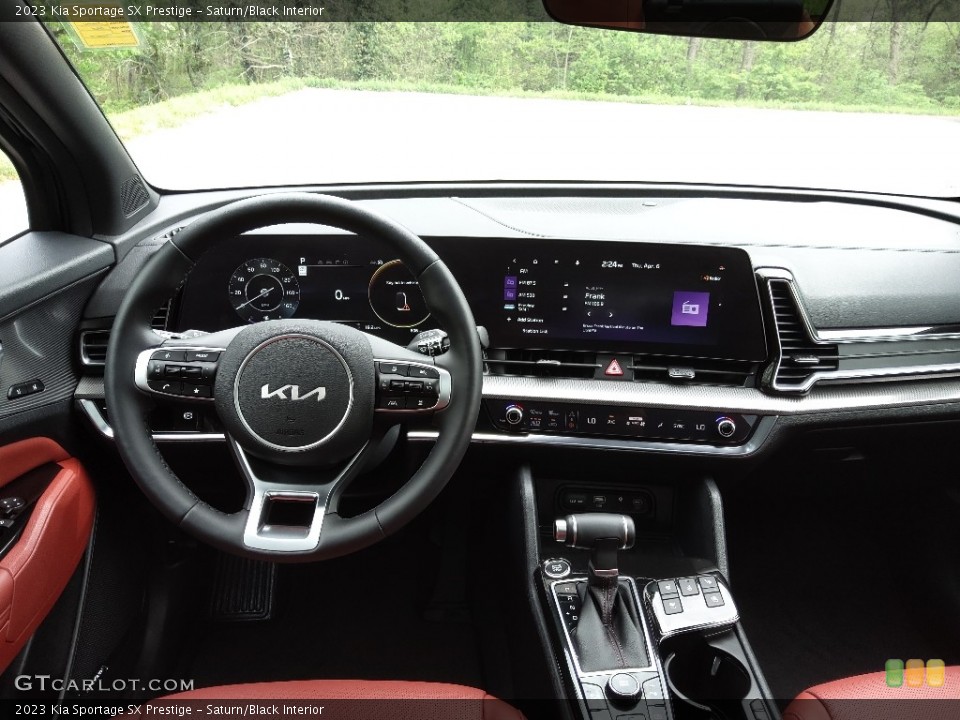Saturn/Black Interior Dashboard for the 2023 Kia Sportage SX Prestige #145902675
