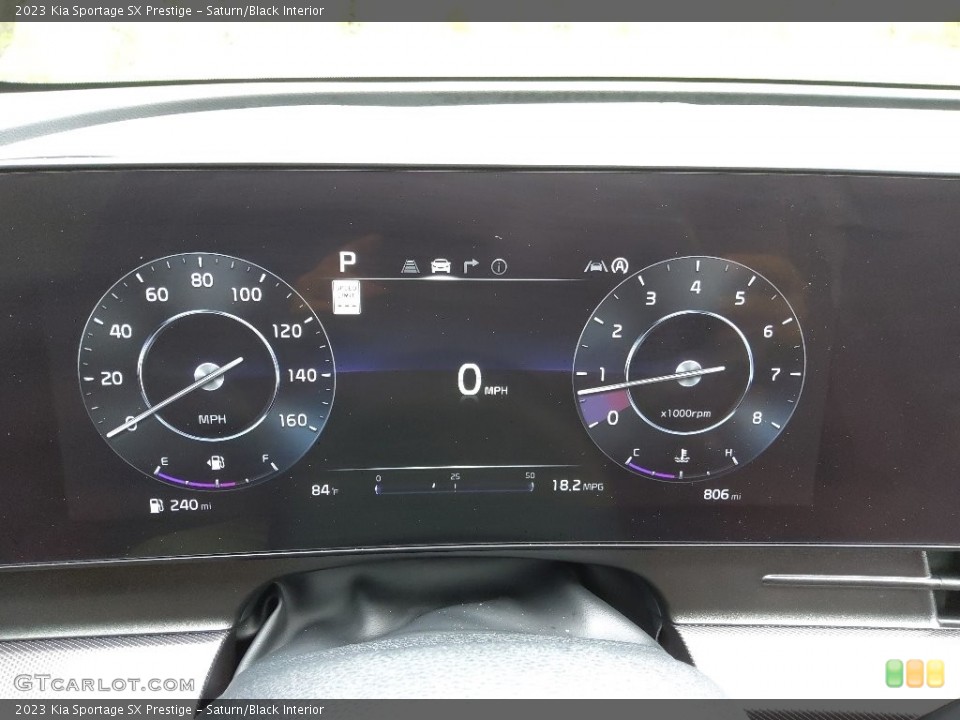 Saturn/Black Interior Gauges for the 2023 Kia Sportage SX Prestige #145902729