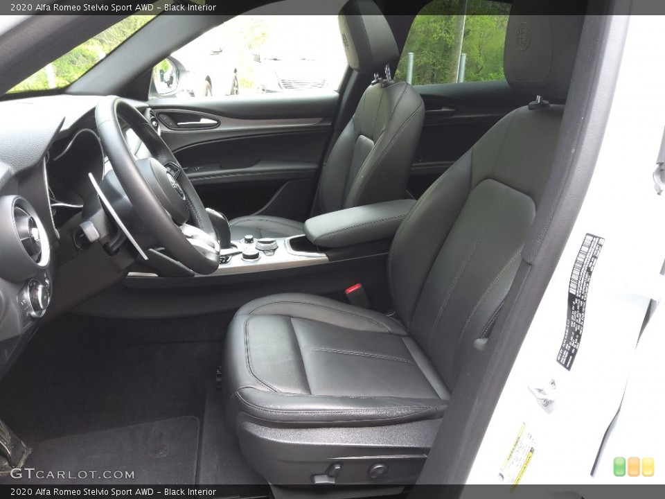 Black Interior Front Seat for the 2020 Alfa Romeo Stelvio Sport AWD #145902990