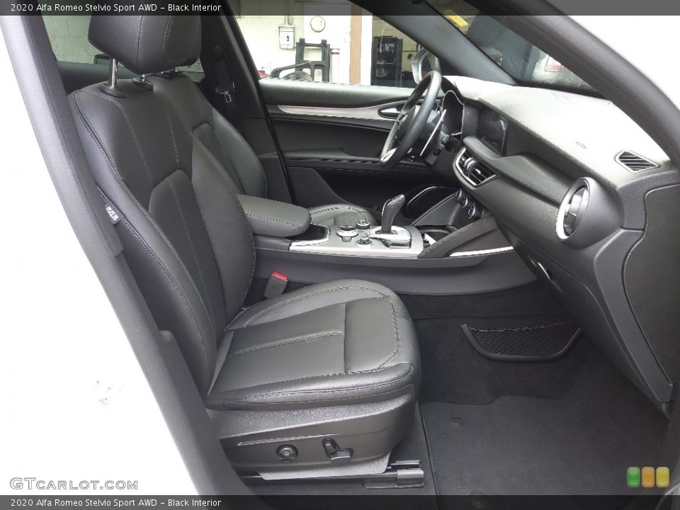 Black Interior Front Seat for the 2020 Alfa Romeo Stelvio Sport AWD #145903038
