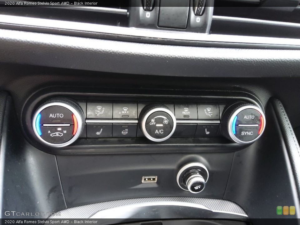 Black Interior Controls for the 2020 Alfa Romeo Stelvio Sport AWD #145903107