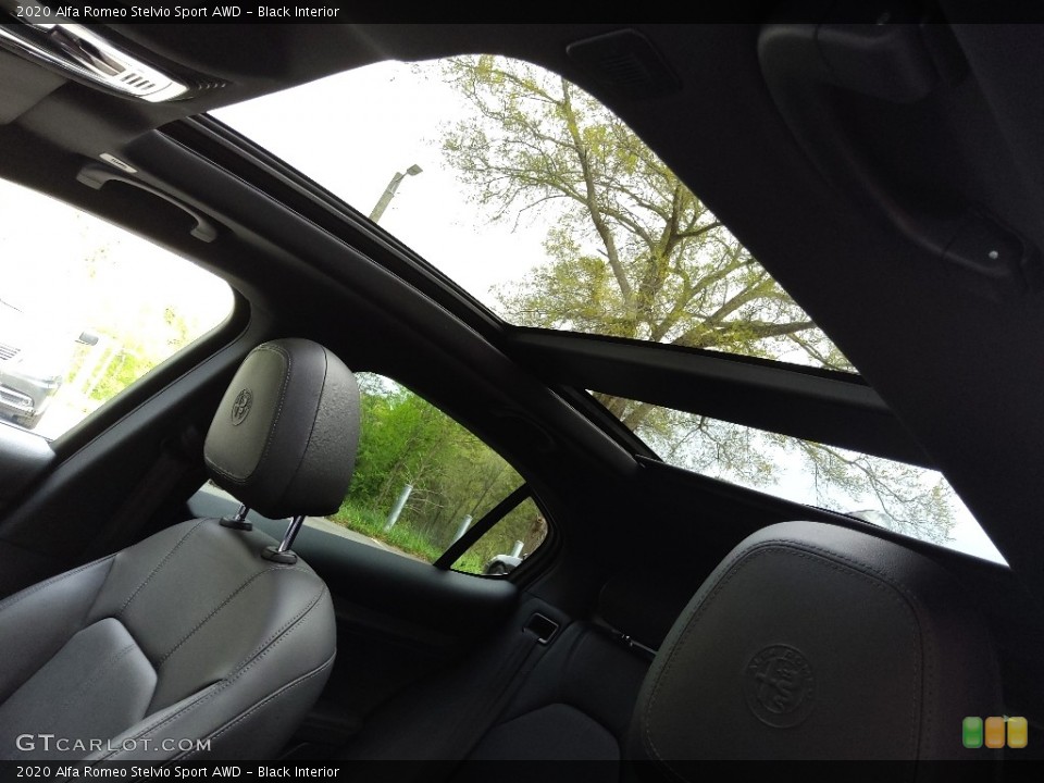 Black Interior Sunroof for the 2020 Alfa Romeo Stelvio Sport AWD #145903158
