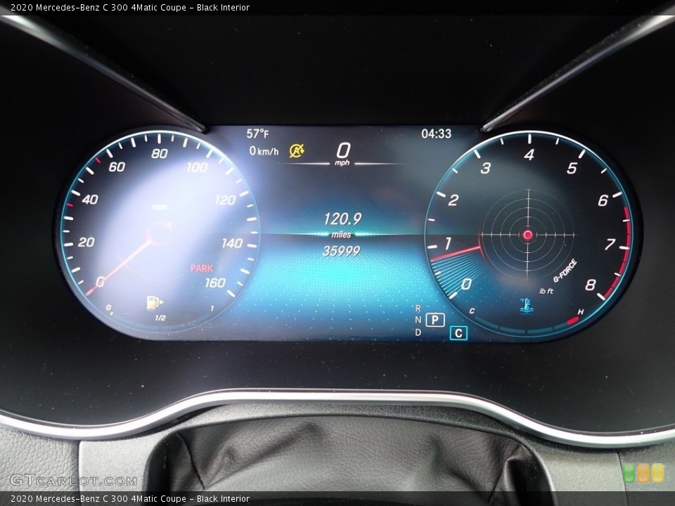 Black Interior Gauges for the 2020 Mercedes-Benz C 300 4Matic Coupe #145903188