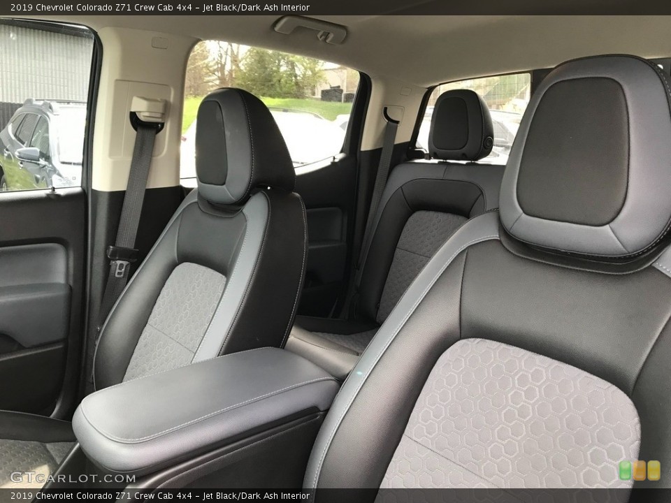 Jet Black/Dark Ash Interior Front Seat for the 2019 Chevrolet Colorado Z71 Crew Cab 4x4 #145904108