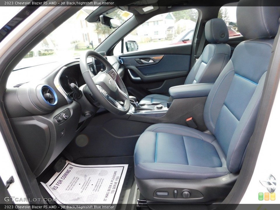 Jet Black/Nightshift Blue Interior Photo for the 2023 Chevrolet Blazer RS AWD #145904165