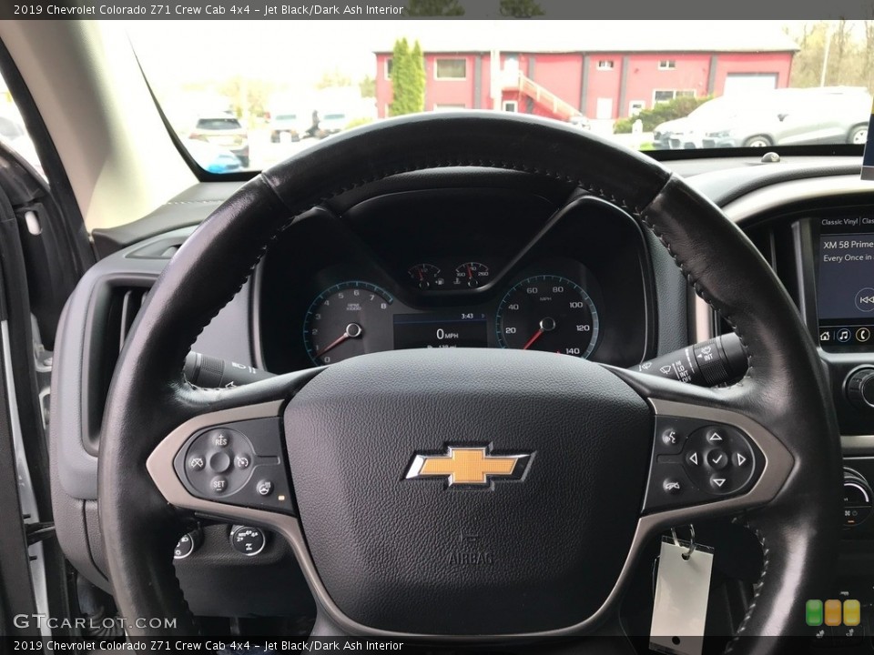 Jet Black/Dark Ash Interior Steering Wheel for the 2019 Chevrolet Colorado Z71 Crew Cab 4x4 #145904201