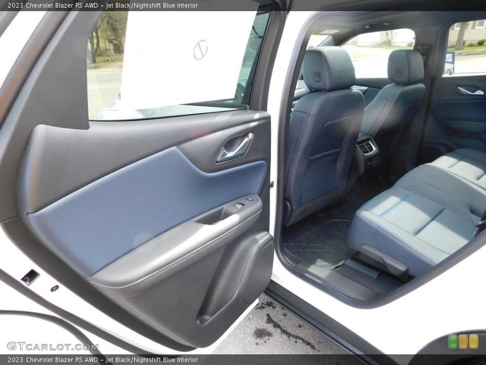 Jet Black/Nightshift Blue Interior Rear Seat for the 2023 Chevrolet Blazer RS AWD #145904567