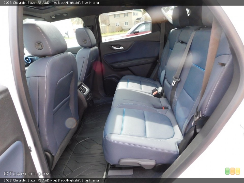 Jet Black/Nightshift Blue Interior Rear Seat for the 2023 Chevrolet Blazer RS AWD #145904588