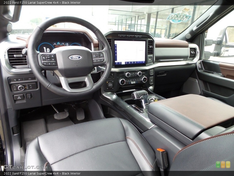 Black Interior Photo for the 2022 Ford F150 Lariat SuperCrew 4x4 #145905785