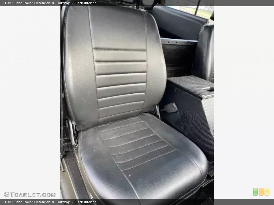 Black Interior Front Seat for the 1987 Land Rover Defender 90 Hardtop #145906510