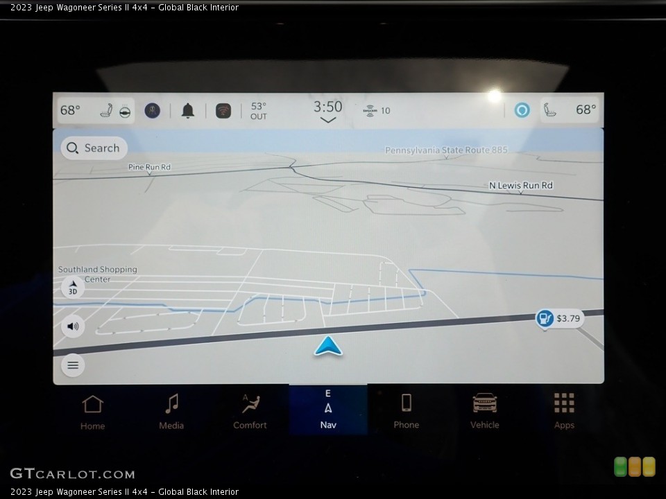 Global Black Interior Navigation for the 2023 Jeep Wagoneer Series II 4x4 #145906957