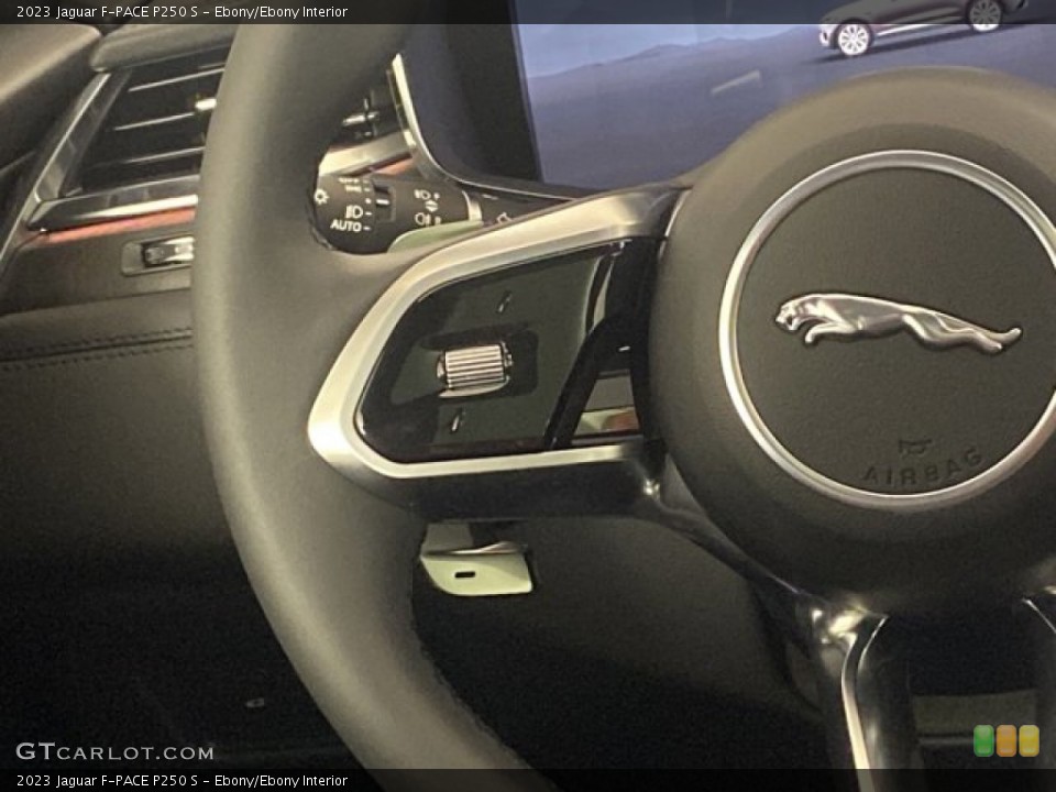 Ebony/Ebony Interior Steering Wheel for the 2023 Jaguar F-PACE P250 S #145907005