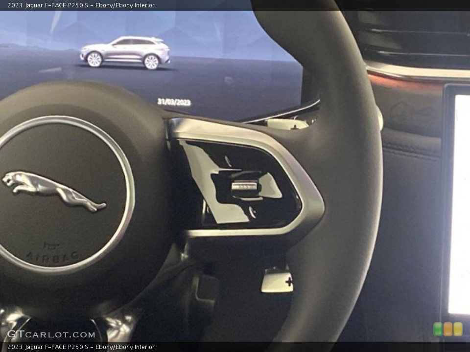 Ebony/Ebony Interior Steering Wheel for the 2023 Jaguar F-PACE P250 S #145907011