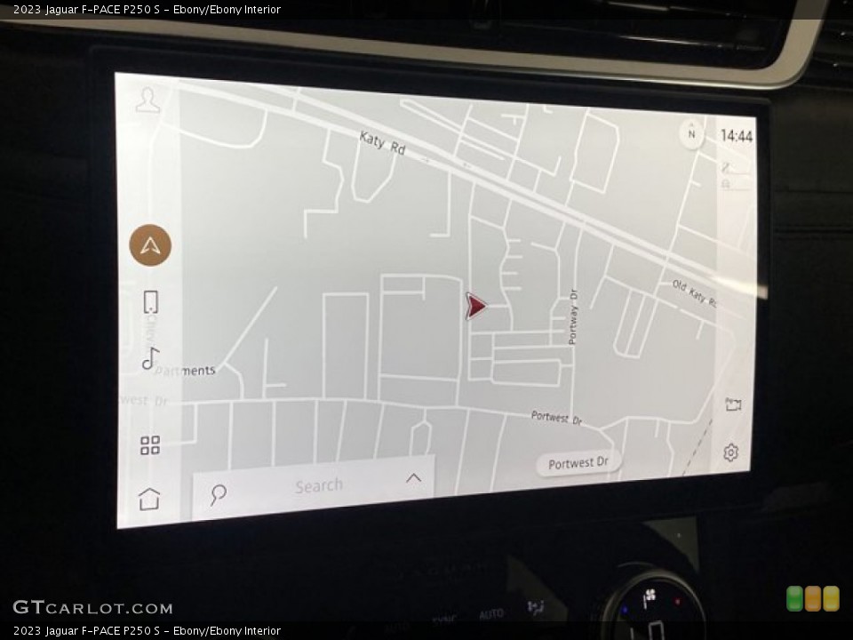 Ebony/Ebony Interior Navigation for the 2023 Jaguar F-PACE P250 S #145907032