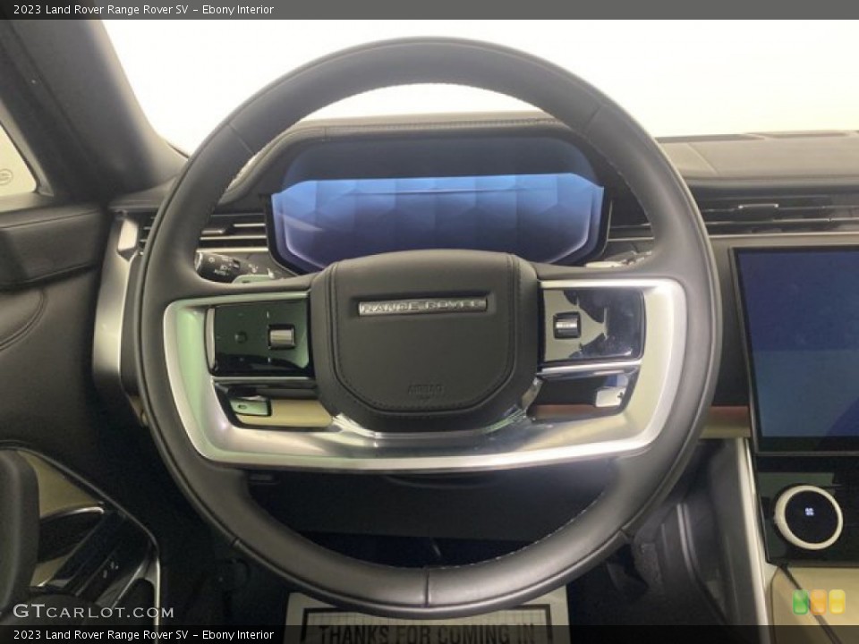 Ebony Interior Steering Wheel for the 2023 Land Rover Range Rover SV #145907116