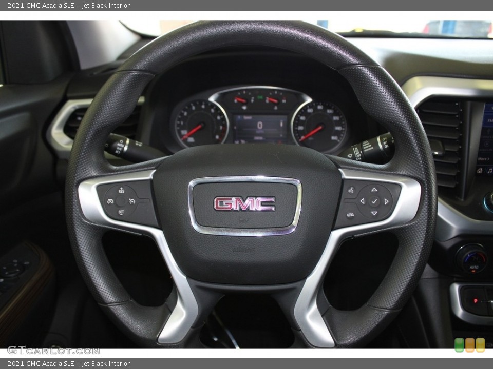 Jet Black Interior Steering Wheel for the 2021 GMC Acadia SLE #145907494