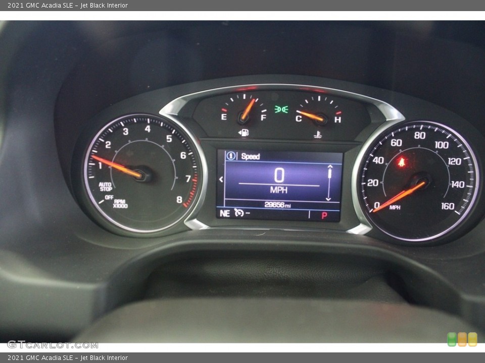 Jet Black Interior Gauges for the 2021 GMC Acadia SLE #145907500