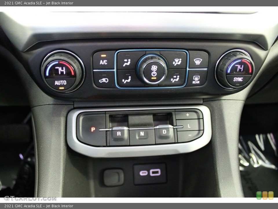Jet Black Interior Controls for the 2021 GMC Acadia SLE #145907506