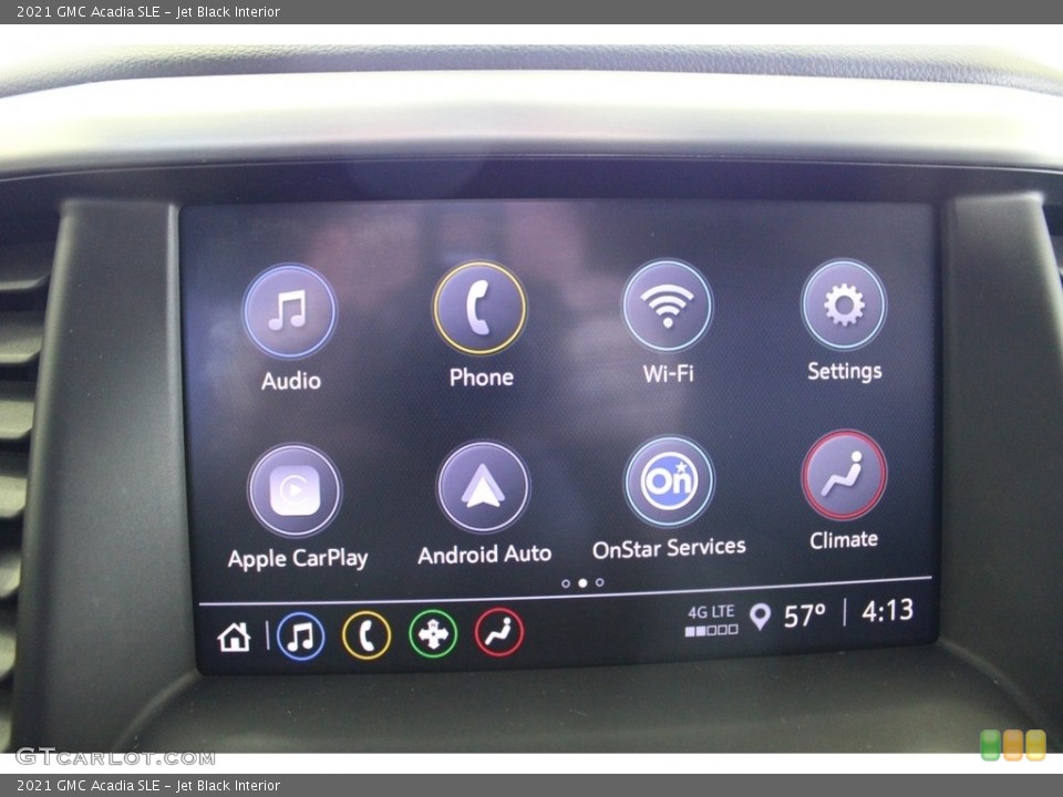 Jet Black Interior Controls for the 2021 GMC Acadia SLE #145907512
