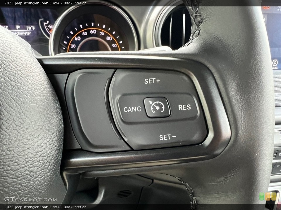 Black Interior Steering Wheel for the 2023 Jeep Wrangler Sport S 4x4 #145907649
