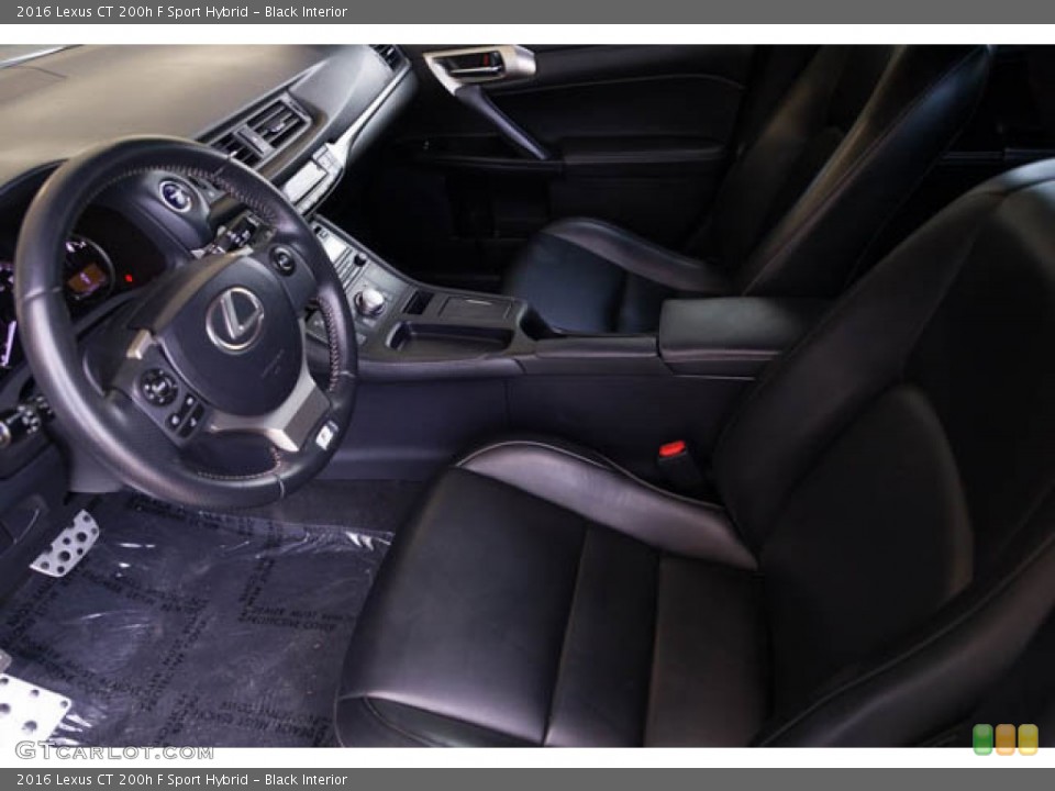 Black Interior Photo for the 2016 Lexus CT 200h F Sport Hybrid #145908743