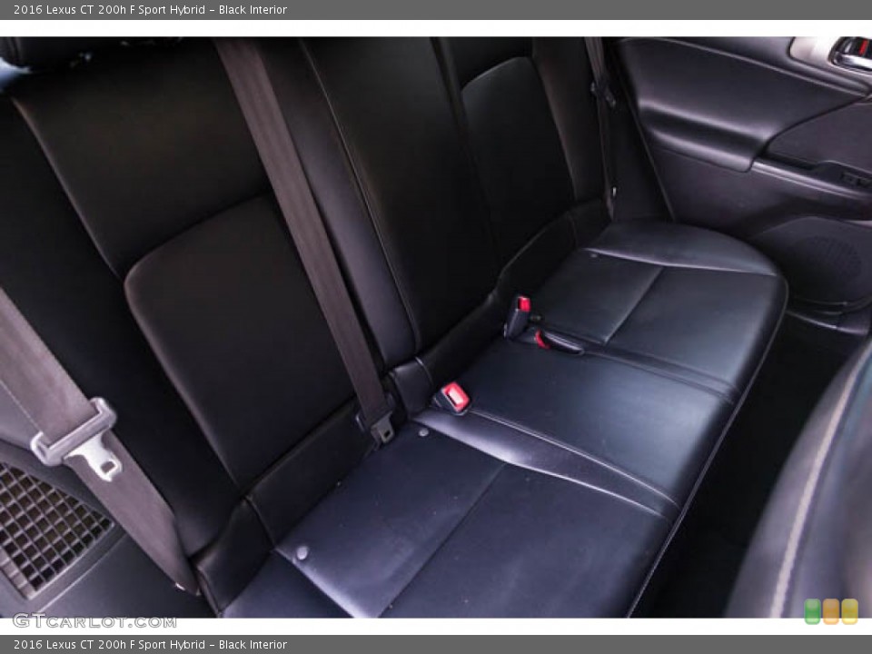 Black Interior Rear Seat for the 2016 Lexus CT 200h F Sport Hybrid #145909112