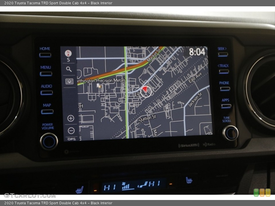 Black Interior Navigation for the 2020 Toyota Tacoma TRD Sport Double Cab 4x4 #145909487