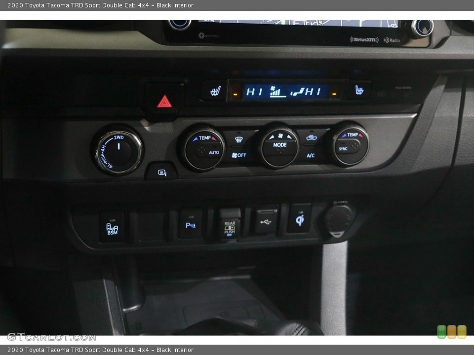 Black Interior Controls for the 2020 Toyota Tacoma TRD Sport Double Cab 4x4 #145909514
