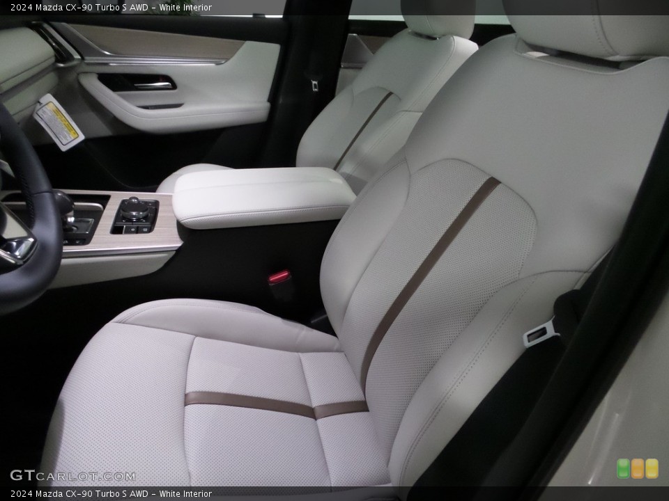 White Interior Front Seat for the 2024 Mazda CX-90 Turbo S AWD #145909781