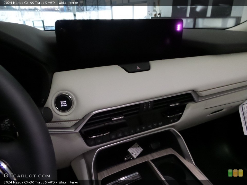 White Interior Dashboard for the 2024 Mazda CX-90 Turbo S AWD #145909877