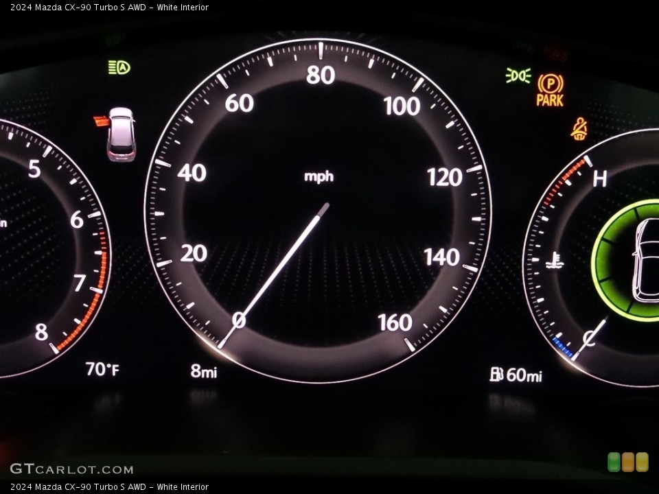 White Interior Gauges for the 2024 Mazda CX-90 Turbo S AWD #145909913