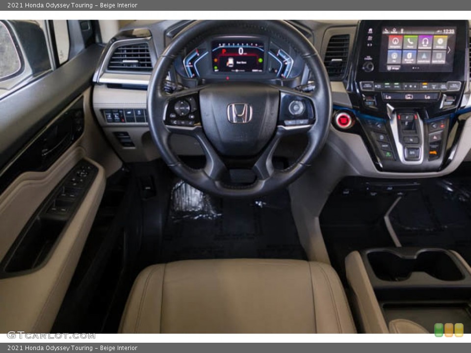 Beige Interior Dashboard for the 2021 Honda Odyssey Touring #145910186