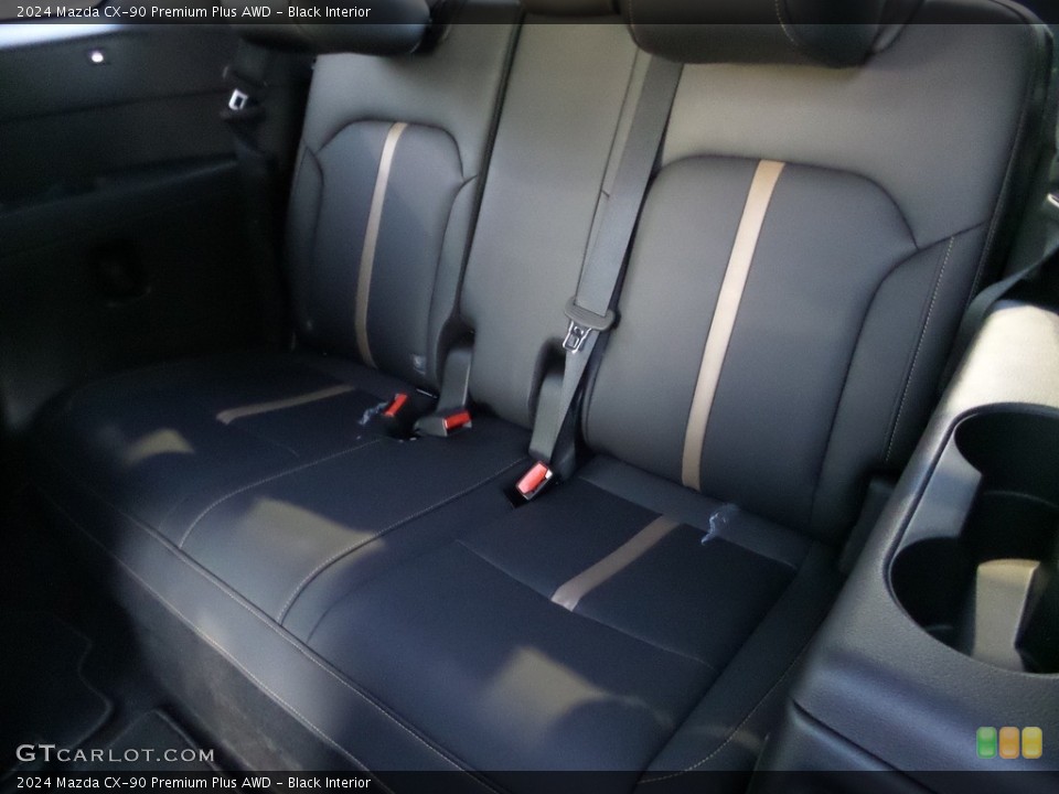 Black Interior Rear Seat for the 2024 Mazda CX-90 Premium Plus AWD #145910213