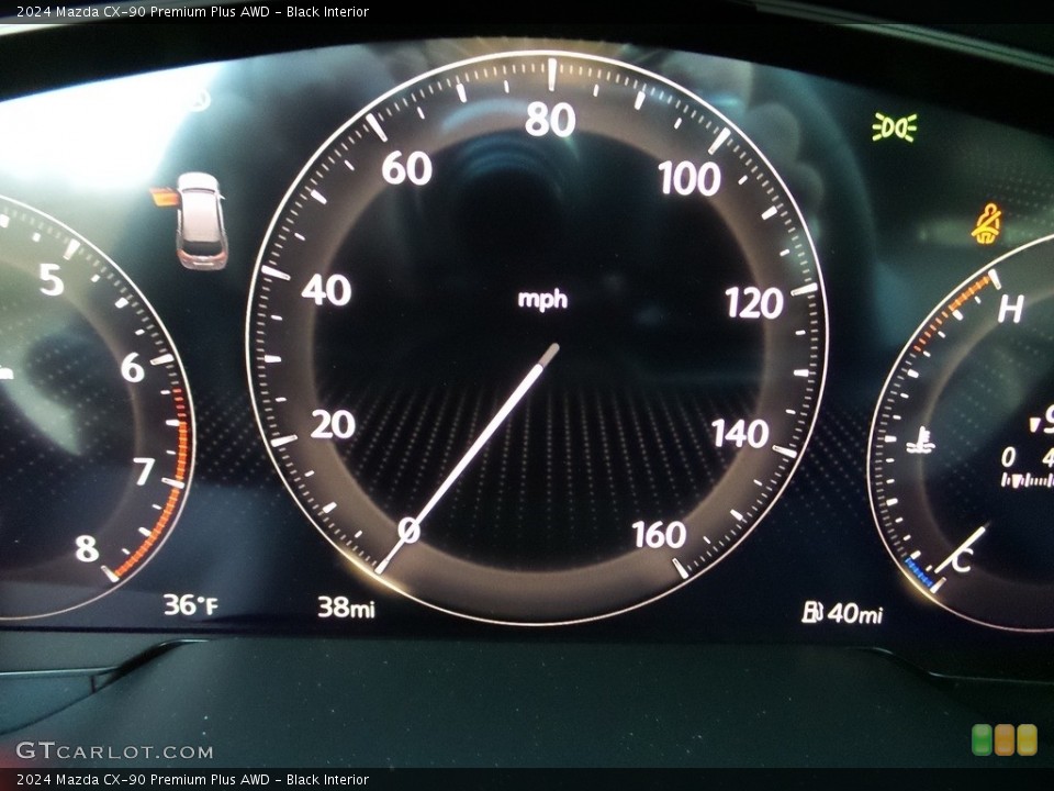 Black Interior Gauges for the 2024 Mazda CX-90 Premium Plus AWD #145910330