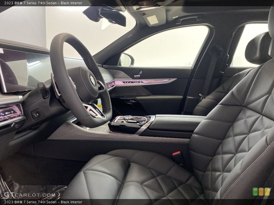 Black Interior Front Seat for the 2023 BMW 7 Series 740i Sedan #145910435