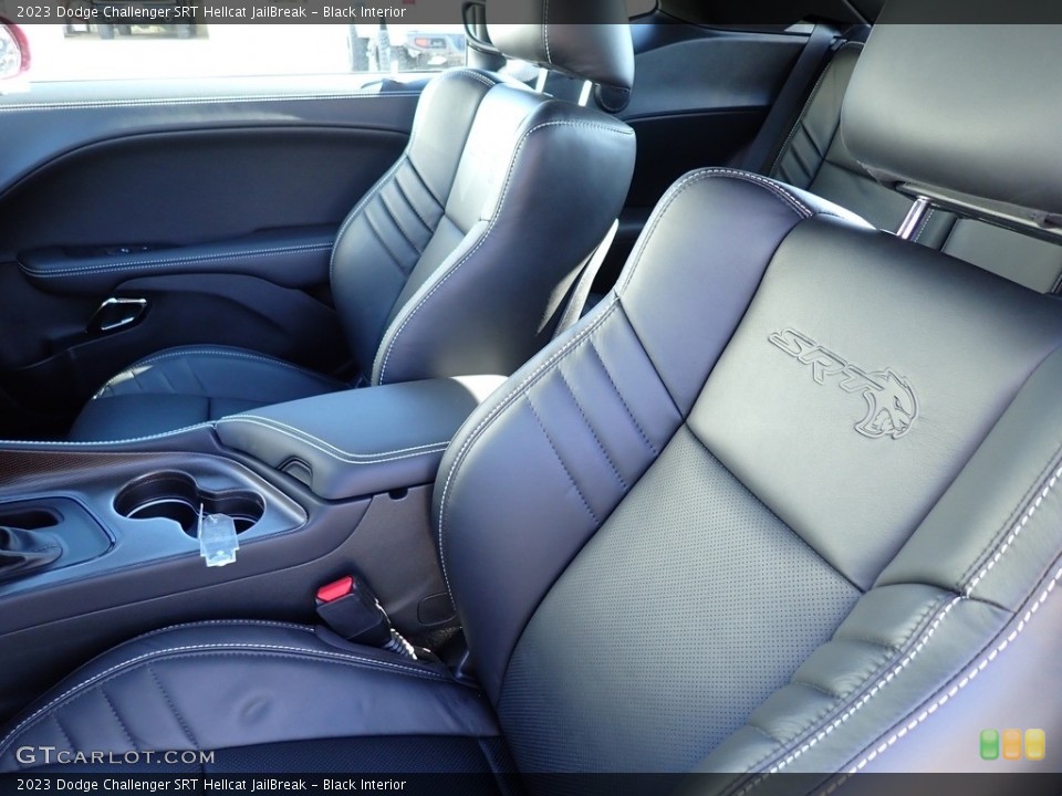 Black Interior Front Seat for the 2023 Dodge Challenger SRT Hellcat JailBreak #145912079