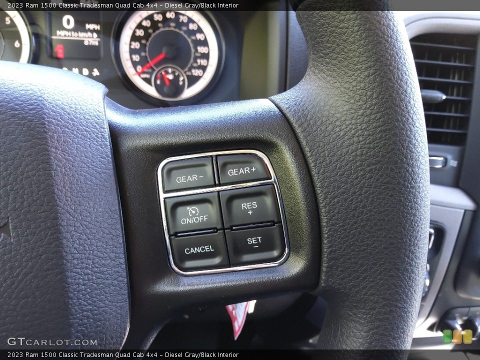 Diesel Gray/Black Interior Steering Wheel for the 2023 Ram 1500 Classic Tradesman Quad Cab 4x4 #145914608