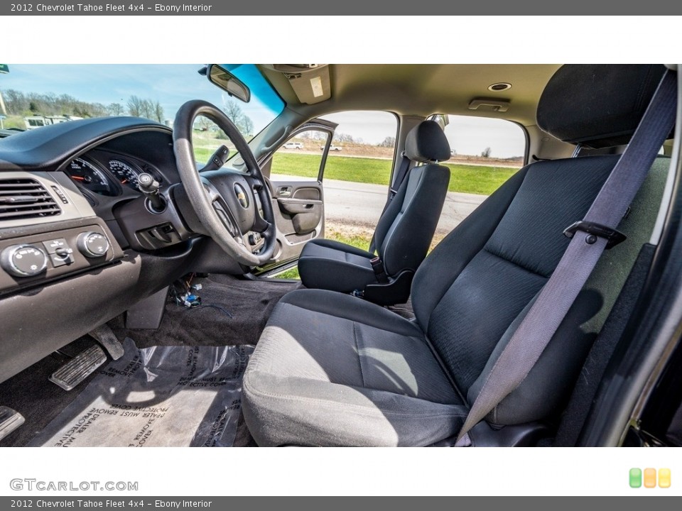 Ebony Interior Front Seat for the 2012 Chevrolet Tahoe Fleet 4x4 #145915387