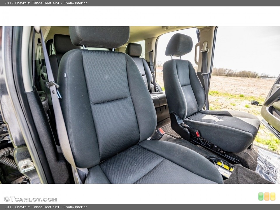 Ebony Interior Front Seat for the 2012 Chevrolet Tahoe Fleet 4x4 #145915441