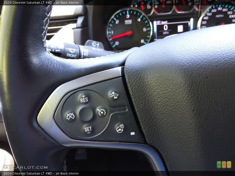 Jet Black Interior Steering Wheel for the 2020 Chevrolet Suburban LT 4WD #145917115