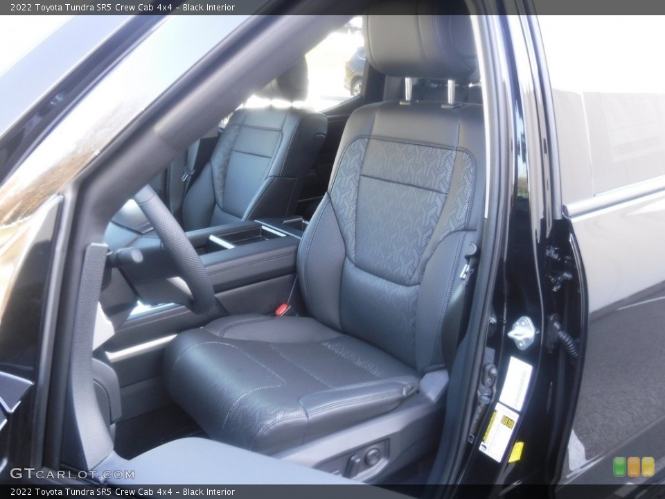 Black Interior Front Seat for the 2022 Toyota Tundra SR5 Crew Cab 4x4 #145919860