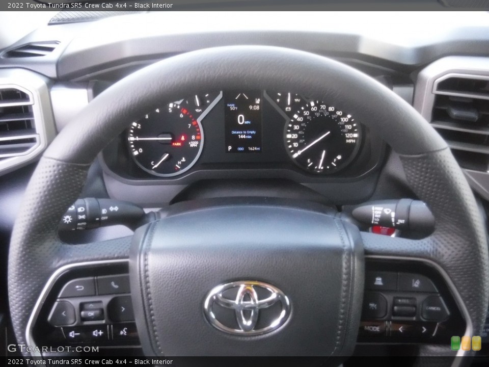 Black Interior Steering Wheel for the 2022 Toyota Tundra SR5 Crew Cab 4x4 #145919911