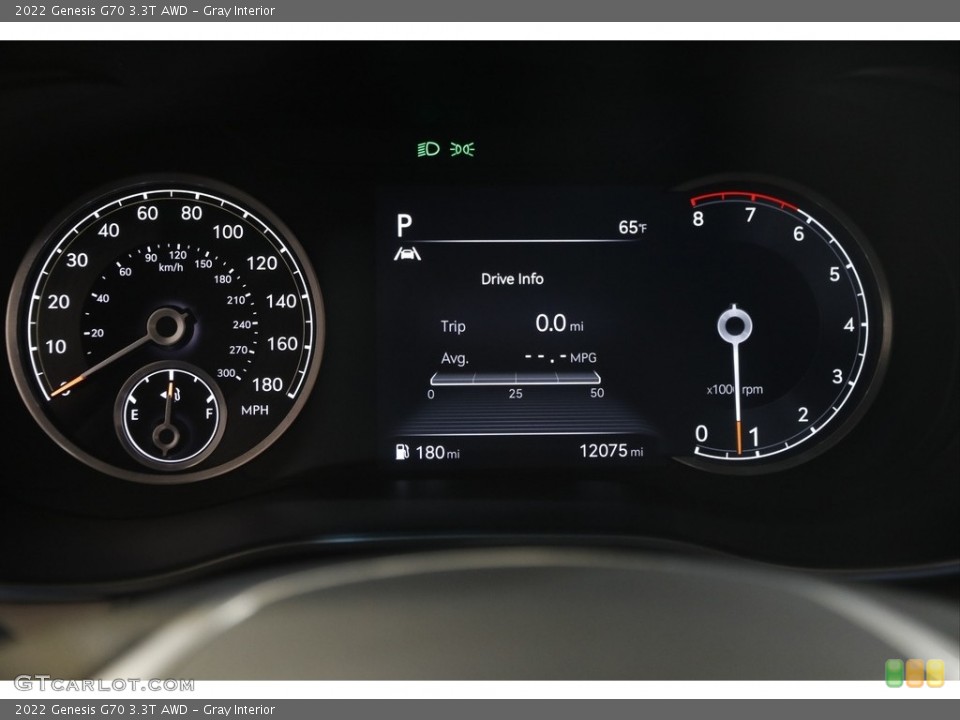 Gray Interior Gauges for the 2022 Genesis G70 3.3T AWD #145923732