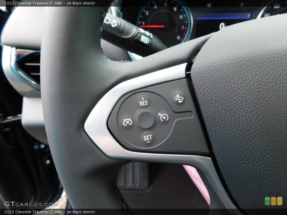 Jet Black Interior Steering Wheel for the 2023 Chevrolet Traverse LT AWD #145924840
